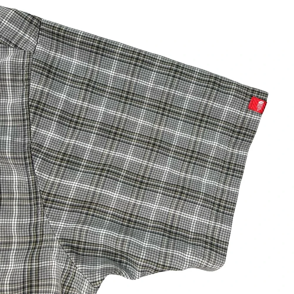 The North Face Button Up Shirt Mens Plaid Hiking Gorpcore XXL‎